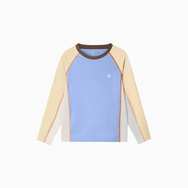 NOC-Ice スポーティー長袖Tシャツ 冷感 UVカット(ミルキーブルー)