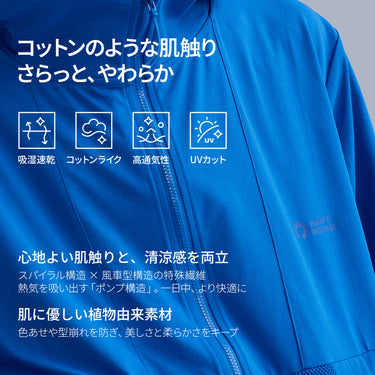 NOC-DRY エアーメッシュフーディーアウター 吸湿 速乾