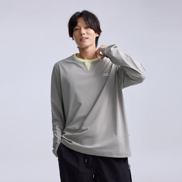 NOC-Dry コットンライクレイヤードロングTシャツ 速乾