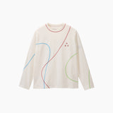 NOC-DRY ステッチロングTシャツ 吸湿 速乾(アイボリー)