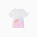 NOC-Ice 半袖グラデーションTシャツ 冷感 UVカット(ホワイト&ピンク)