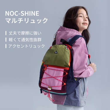 NOC-Shine マルチリュック 軽量 大容量 撥水