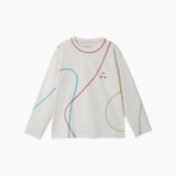 NOC-DRY ステッチロングTシャツ 吸湿 速乾(アイボリー)