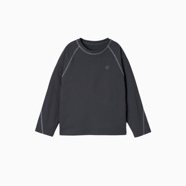 NOC-Dry コットンライクラグランスリーブTシャツ 吸湿 速乾(ダークグレー)