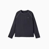 NOC-Dry コットンライクラグランスリーブTシャツ 吸湿 速乾(ダークグレー)