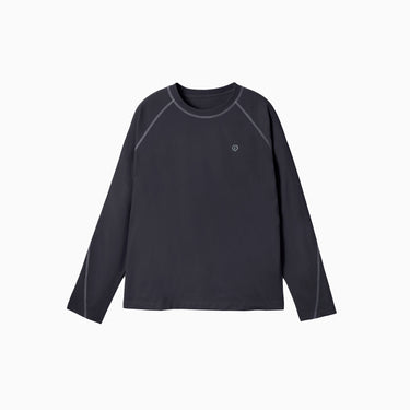NOC-Dry コットンライクラグランスリーブTシャツ 吸湿 速乾(ダークグレー)