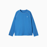NOC-Dry コットンライクラグランスリーブTシャツ 吸湿 速乾(ブルー)