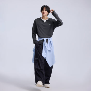 NOC-Dry コットンライクレイヤードロングTシャツ 速乾