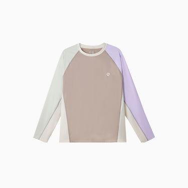 NOC-Ice スポーティー長袖Tシャツ 冷感 UVカット(ミルクブラウン)