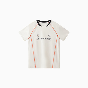 NOC-ICE Tネック半袖Tシャツ 冷感 UVカット(ホワイト)