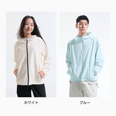 NOC-COOLUV 軽量UVカットフルジップパーカ 冷感 通気性