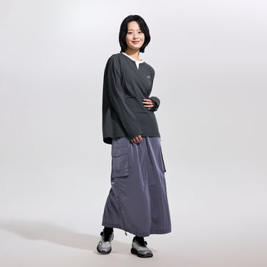 NOC-Shine ウィンドプルーフロングスカート 防風 撥水