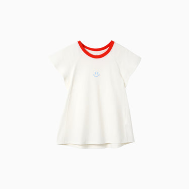 NOC-DRY フレンチスリーブTシャツ 吸湿 速乾(ホワイト)