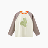 NOC-Breath ラグラン長袖Tシャツ 吸湿 速乾(ベージュ&グレージュ)