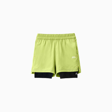 NOC-SPORT レイヤードショートパンツ(グリーン)