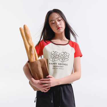 NOC-Breath プリントコットンTシャツ 伸縮 通気性