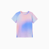 NOC-Ice 半袖グラデーションTシャツ 冷感 UVカット(ピンク&ブルー)