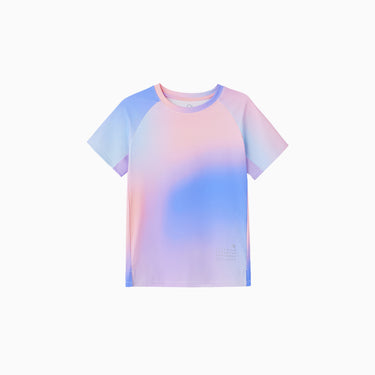 NOC-Ice 半袖グラデーションTシャツ 冷感 UVカット(ピンク&ブルー)