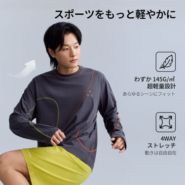 NOC-DRY ステッチロングTシャツ 吸湿 速乾