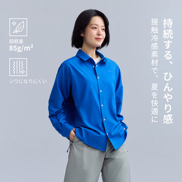 NOC-City ターンダウンカラーシャツ 冷感 シワ防止