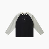 NOC-Dry ラグラン長袖Tシャツ 吸湿 速乾(グレー&ブラック)