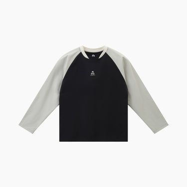 NOC-Dry ラグラン長袖Tシャツ 吸湿 速乾(グレー&ブラック)
