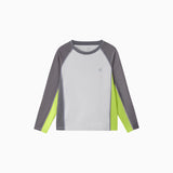 NOC-Ice スポーティー長袖Tシャツ 冷感 UVカット(ライトグレー)