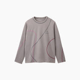 NOC-DRY ステッチロングTシャツ 吸湿 速乾(ミディアムグレー)