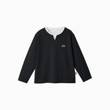 NOC-Dry コットンライクレイヤードロングTシャツ 速乾(ブラック)