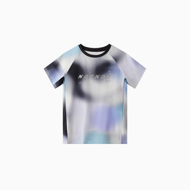 NOC-Ice 半袖グラデーションTシャツ 冷感 UVカット(ブルー&ブラック)