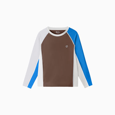 NOC-Ice スポーティー長袖Tシャツ 冷感 UVカット(ダークブラウン)