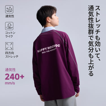 NOC-Dry コットンライクラグランスリーブTシャツ 吸湿 速乾
