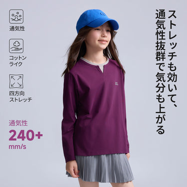 NOC-Dry コットンライクレイヤードロングTシャツ 速乾