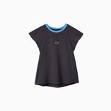 NOC-DRY フレンチスリーブTシャツ 吸湿 速乾(ダークグレー)