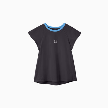 NOC-DRY フレンチスリーブTシャツ 吸湿 速乾(ダークグレー)