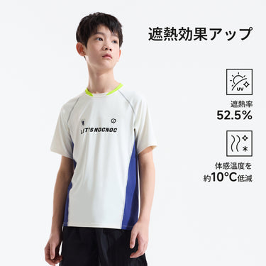 NOC-ICE Tネック半袖Tシャツ 冷感 UVカット