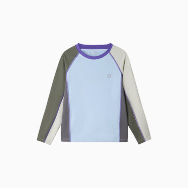 NOC-Ice スポーティー長袖Tシャツ 冷感 UVカット(アクアブルー)