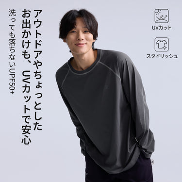 NOC-Dry コットンライクラグランスリーブTシャツ 吸湿 速乾