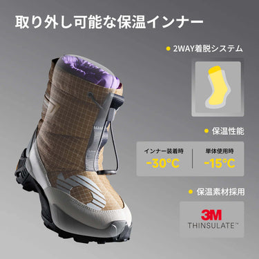 HIKING PRO Vibram超防滑ハイキングブーツ