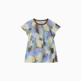NOC-AIR フレンチリーブTシャツ 冷感 高通気（マイルドブルー）