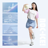 NOC-ICE Tネック半袖Tシャツ 冷感 UVカット