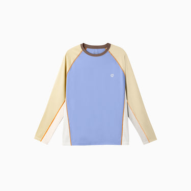 NOC-Ice スポーティー長袖Tシャツ 冷感 UVカット（ミルキーブルー）