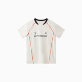 NOC-ICE Tネック半袖Tシャツ 冷感 UVカット（ホワイト）