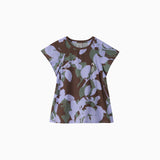 NOC-AIR フレンチリーブTシャツ 冷感 高通気（パープルリーフ）