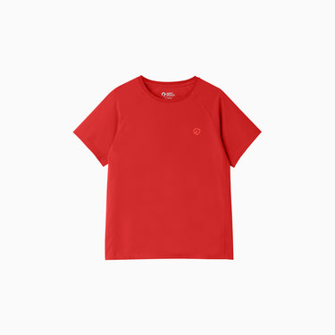 NOC-AIR ロゴTシャツ 冷感 高通気（レッドオレンジ）