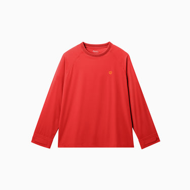 NOC-AIR ロングTシャツ 冷感 UVカット（レッドオレンジ）