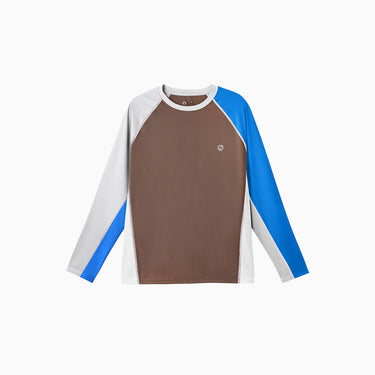 NOC-Ice スポーティー長袖Tシャツ 冷感 UVカット（ダークブラウン）