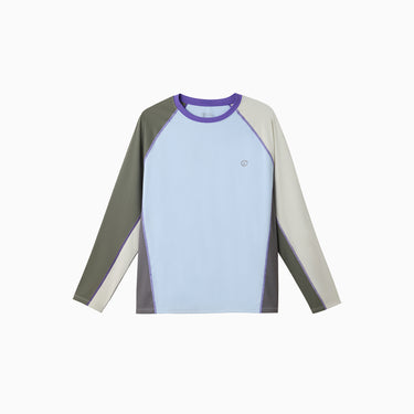 NOC-Ice スポーティー長袖Tシャツ 冷感 UVカット（アクアブルー）