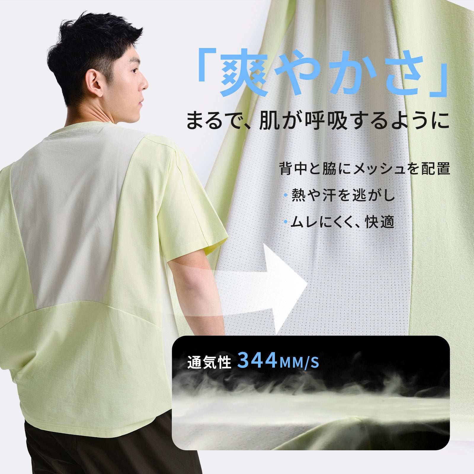 NOC-Dry コットンライク速乾Tシャツ 吸湿 速乾