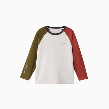 NOC-SOFT バイカラー ラグランスリーブ プルオーバー